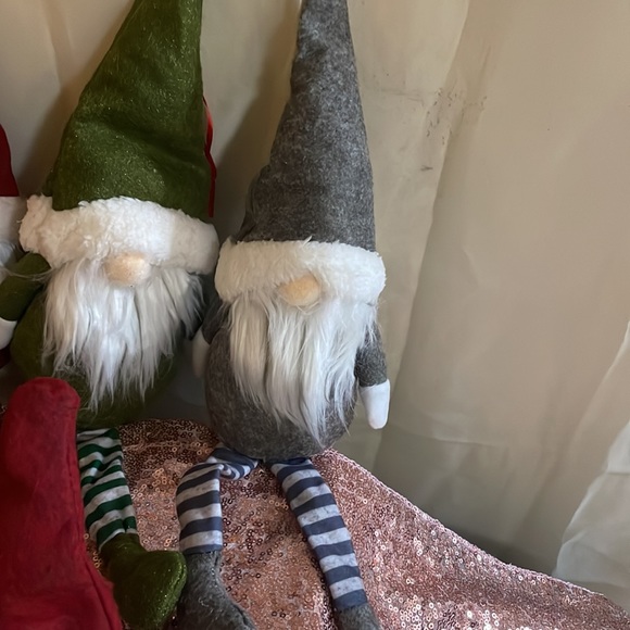 Gnomes Christmas decor 3 pieces gnome plush dolls w/ bendable hats and l… - Picture 6 of 8